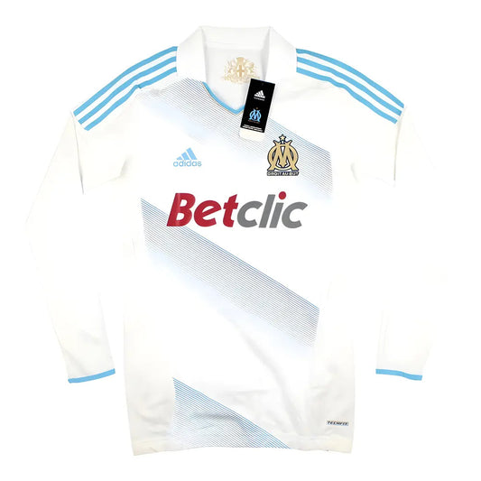 Marseille 2011-12 Player Spec Long Sleeve Home Shirt ((Excellent) L)_0