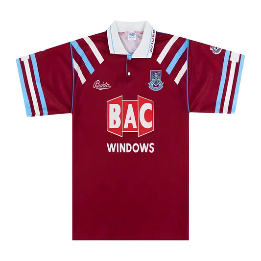 West Ham 1991-1992 Home Shirt (M) (Very Good)_0