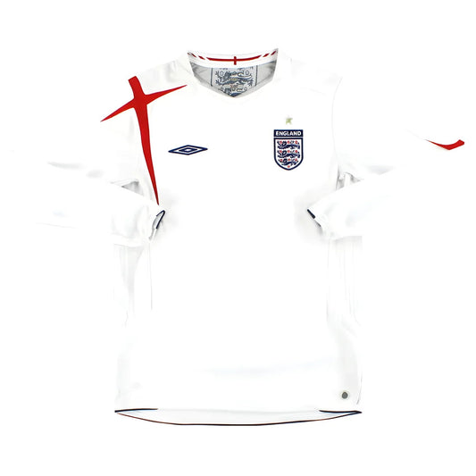 England 2005-07 Home Long Sleeve Shirt (XL) (Very Good)_0