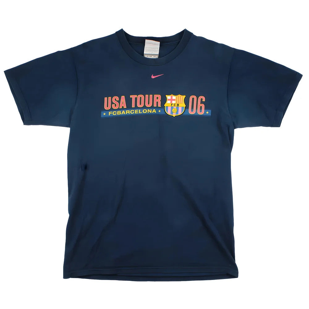 Barcelona 2006-07 Nike USA Tour Ronaldinho T shirt (S) (Very Good)_0