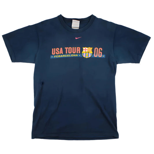 Barcelona 2006-07 Nike USA Tour Ronaldinho T shirt (S) (Very Good)_0