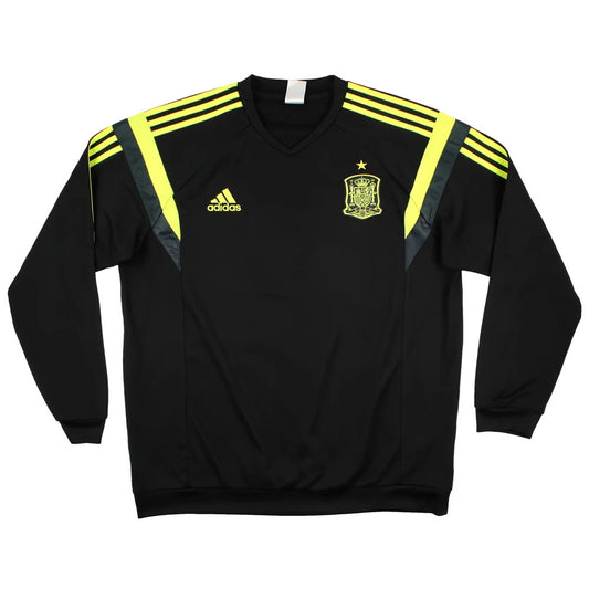 Spain 2014-15 Long Sleeve Adidas Training Shirt (XL) (Excellent)_0
