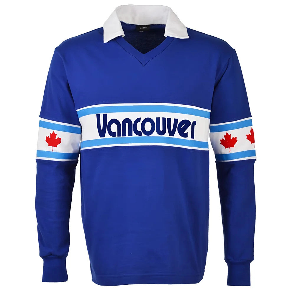 Vancouver Whitecaps 1980s Away Long Sleeve Retro Shirt_0