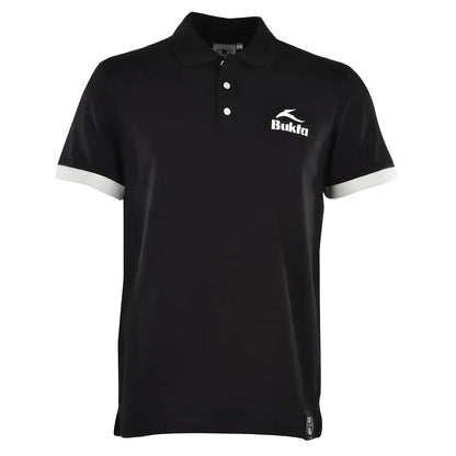 BUKTA Polo Black with White Cuffs_0