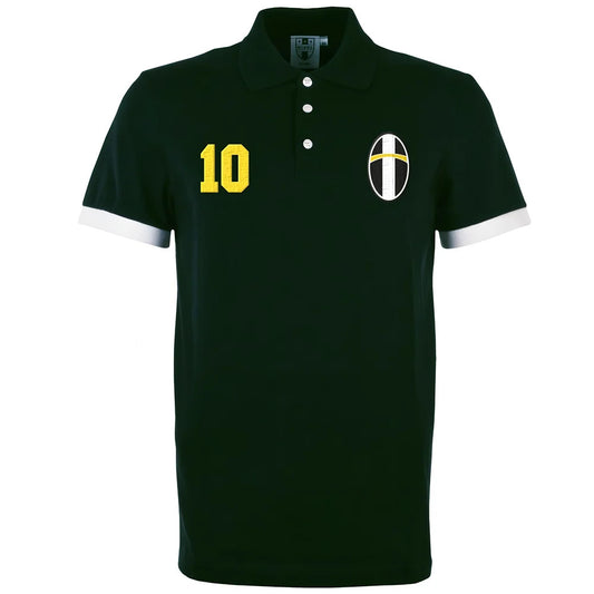 Juventus No 10 Black Polo Shirt_0