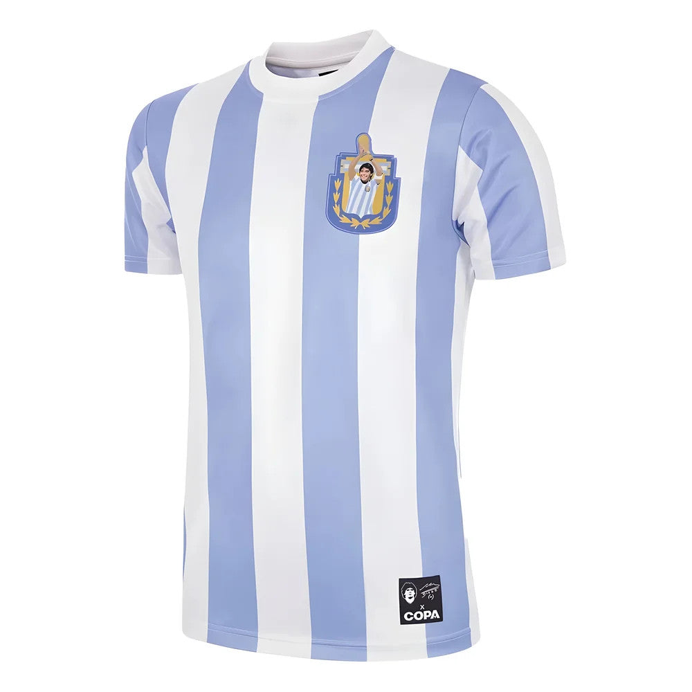 Maradona X COPA Argentina 1986 Retro Football Shirt_0