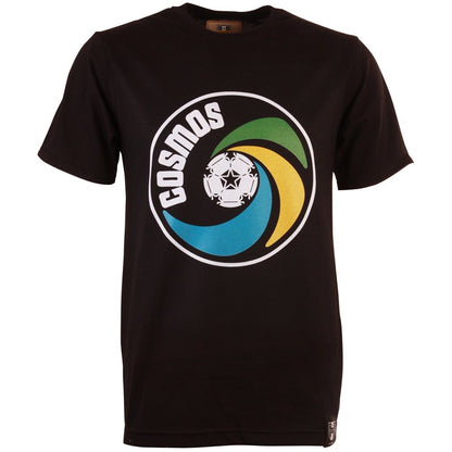 New York Cosmos Vintage Logo Black T-Shirt_0