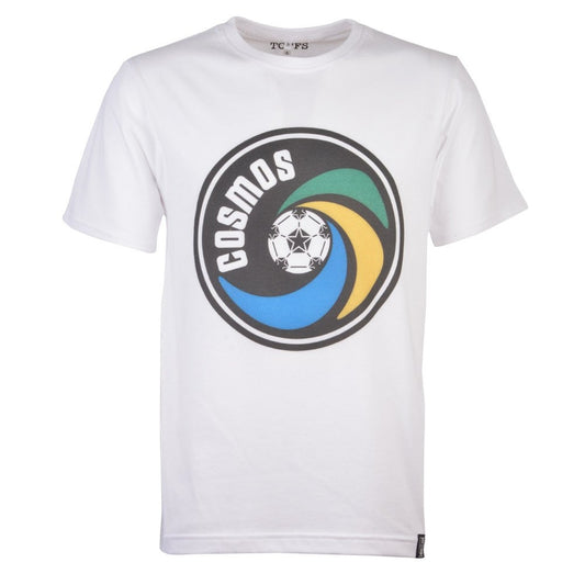 New York Cosmos Vintage Logo White T-Shirt_0