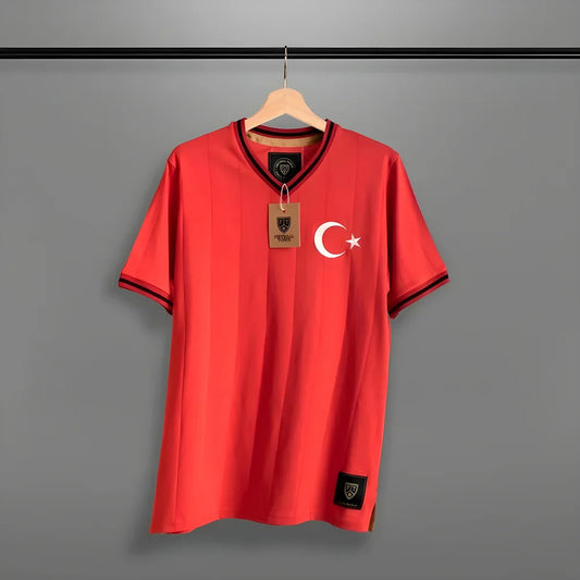 Vintage Turkey Home Ay-Yildizililar Soccer Jersey_0