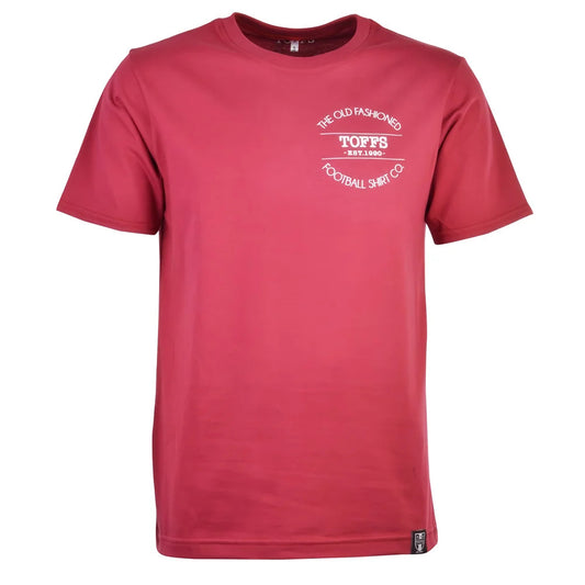 TOFFS: The Old Fashioned Football Shirt Co - Maroon T-Shirt_0