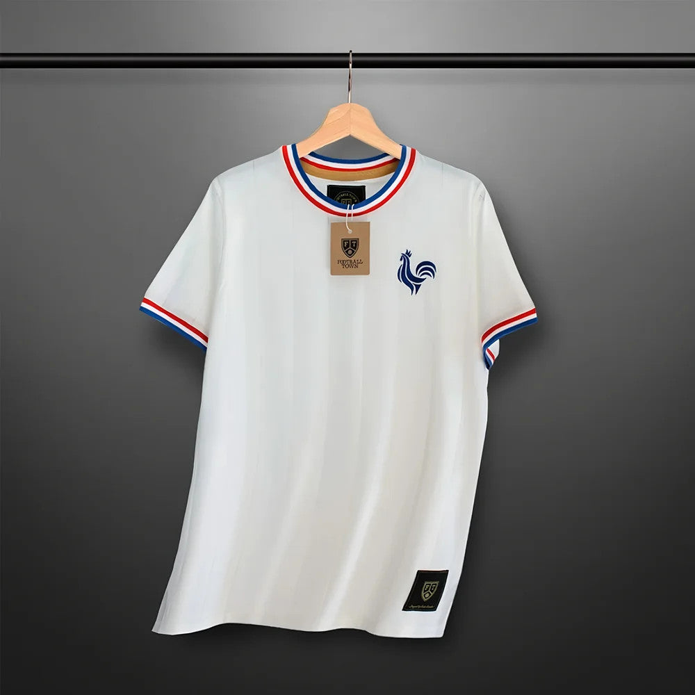Vintage France Les Bleus Away Soccer Jersey_0