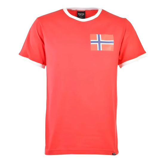Norway 12th Man T-Shirt - Red/White Ringer_0