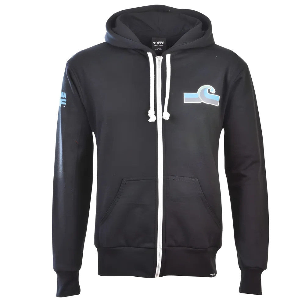 NASL: California Surf Zipped Hoodie - Black_0