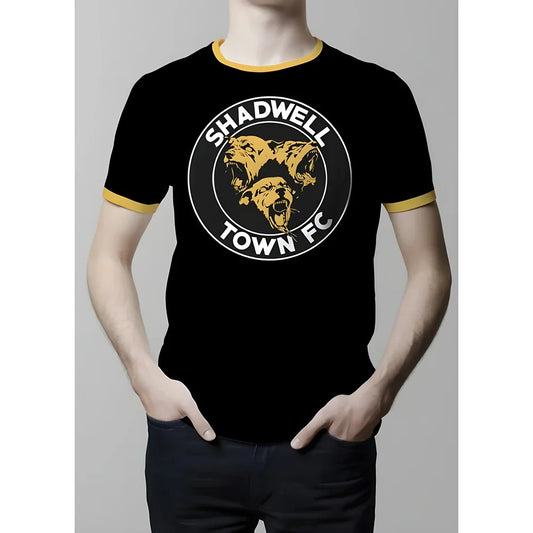 Shadwell Town T-shirt - Black/Amber Ringer_0