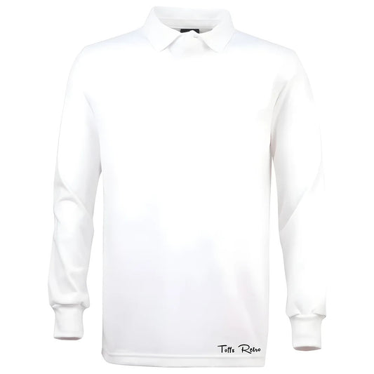 TOFFS Classic Retro White Long Sleeve Rugby Style Shirt_0