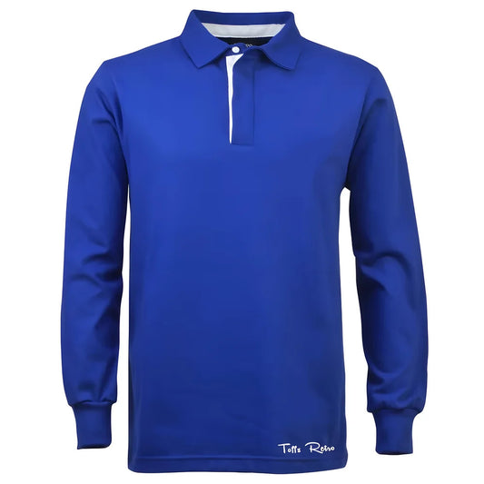 TOFFS Classic Retro Royal Blue Rugby Style Long Sleeve Shirt_0