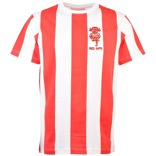 Lincoln City Retro T-Shirt - Red/White Stripe_0