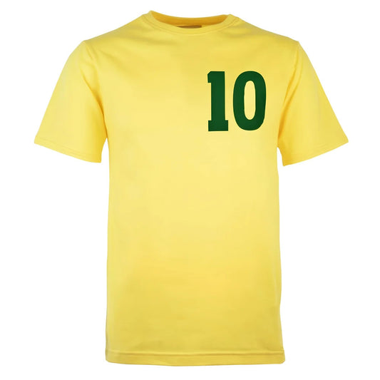 Brazil No 10 Pele Yellow T-Shirt_0