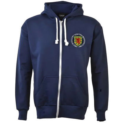 Scotland 1970's Zipped Hoodie - Navy_0