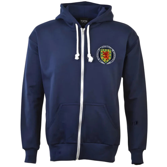 Scotland 1970's Zipped Hoodie - Navy_0