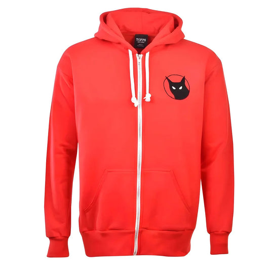 Sunderland Black Cat Zipped Hoodie - Red_0