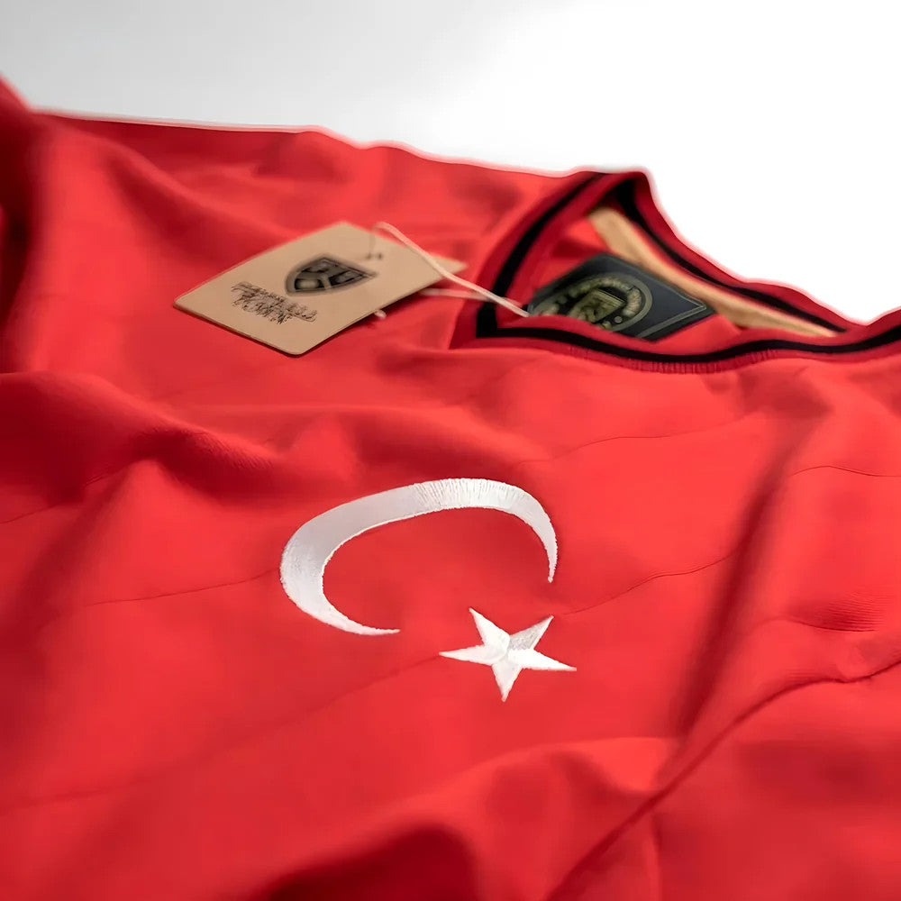 Vintage Turkey Home Ay-Yildizililar Soccer Jersey_5