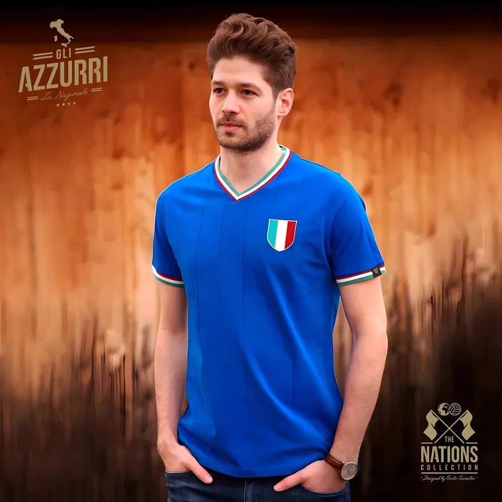Vintage Italy Gli Azzurri Soccer Jersey_2