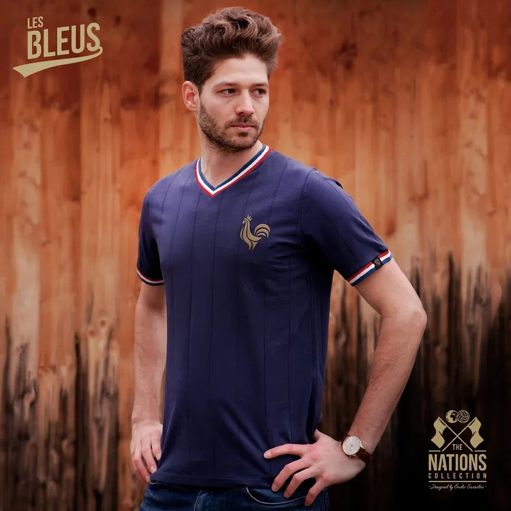 Vintage France Les Bleus Soccer Jersey_4