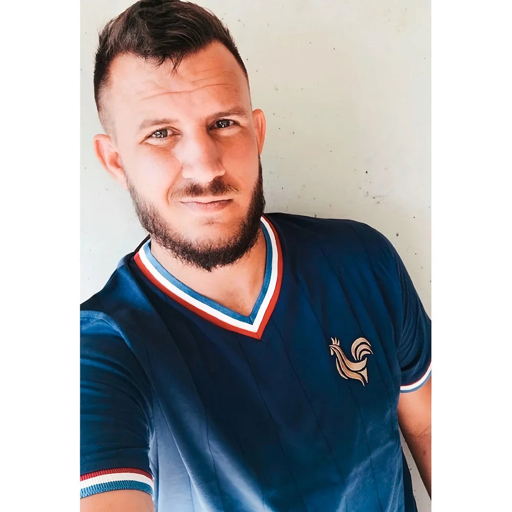 Vintage France Les Bleus Soccer Jersey_1