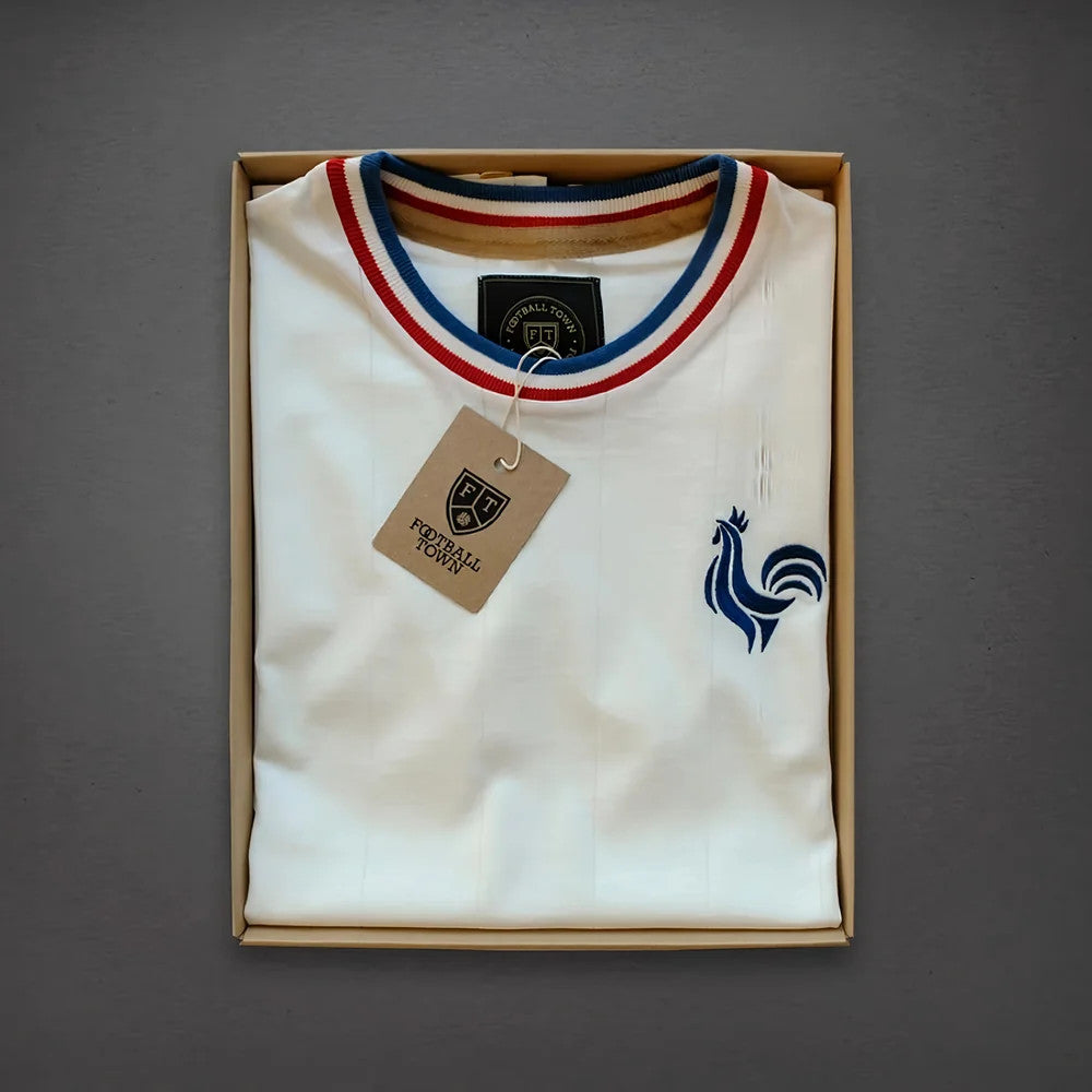 Vintage France Les Bleus Away Soccer Jersey_2