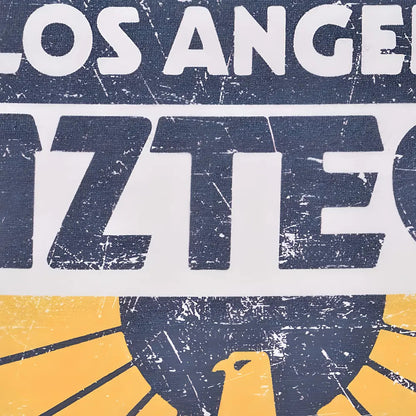 Los Angeles Aztecs Vintage Logo - White T-Shirt_1