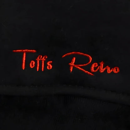 Toffs Retro Black Sweatshirt Red Sleeve Panels_1