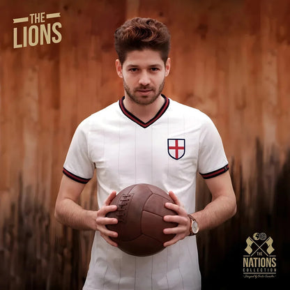 Vintage England The Lions Soccer Jersey_3