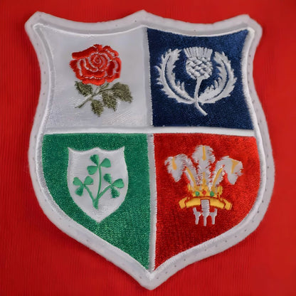 British & Irish Lions 1970s Vintage Rugby Zipped Hoodie Red_1