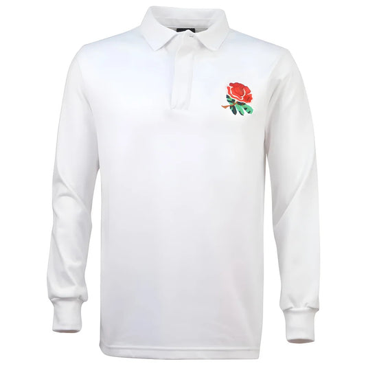 England 1980's Vintage Kids Rugby Shirt_0