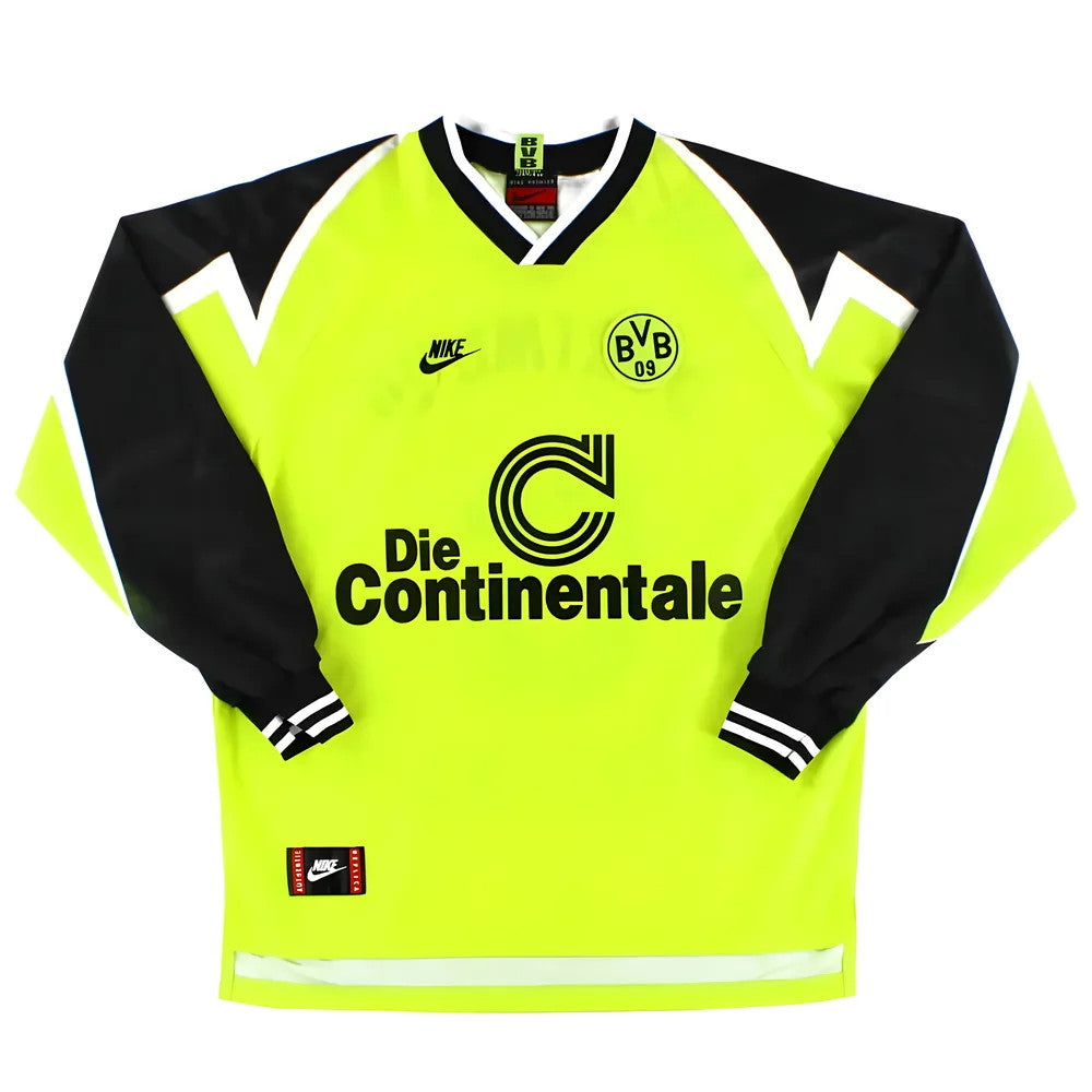 Borussia Dortmund 1995-96 Long Sleeve Home Shirt (S) (Very Good)_0