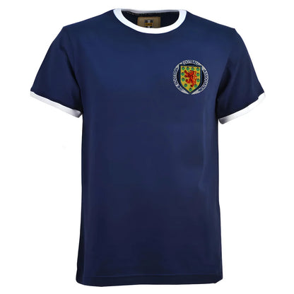 Kids Scotland 1970's Navy/White T-Shirt_0